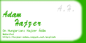 adam hajzer business card